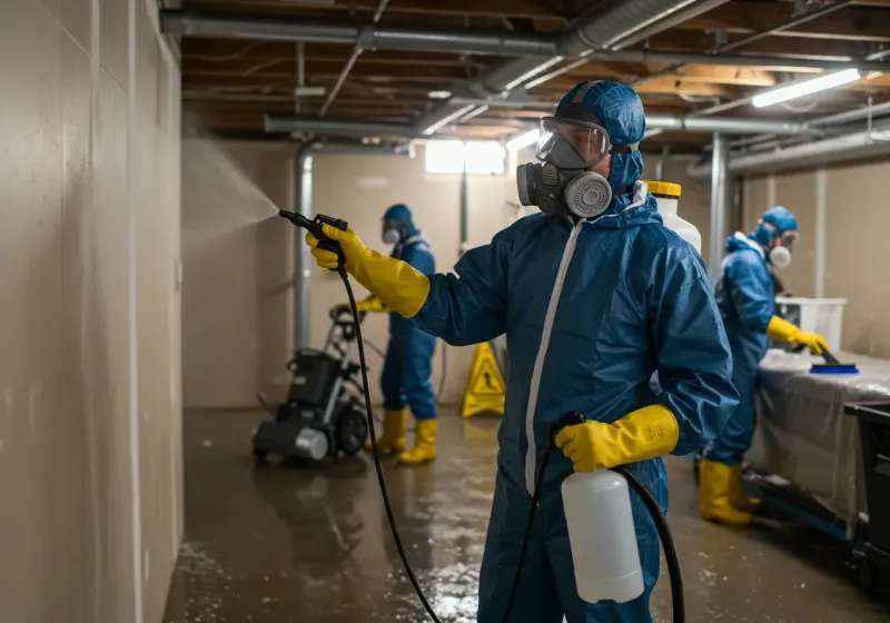 Basement Sanitization and Antimicrobial Treatment process in Fish Lake, IN